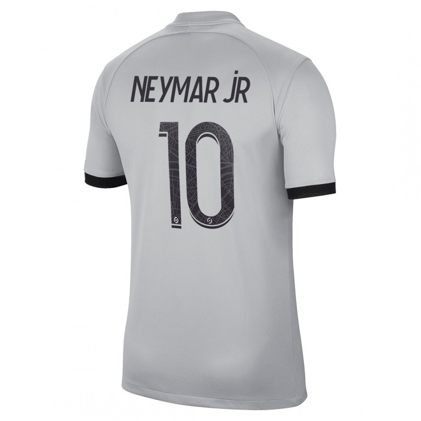 heilig land Scenario Kinderen Neymar #10 Grijs Uitshirt Uittenue 2022/23 T-Shirt België