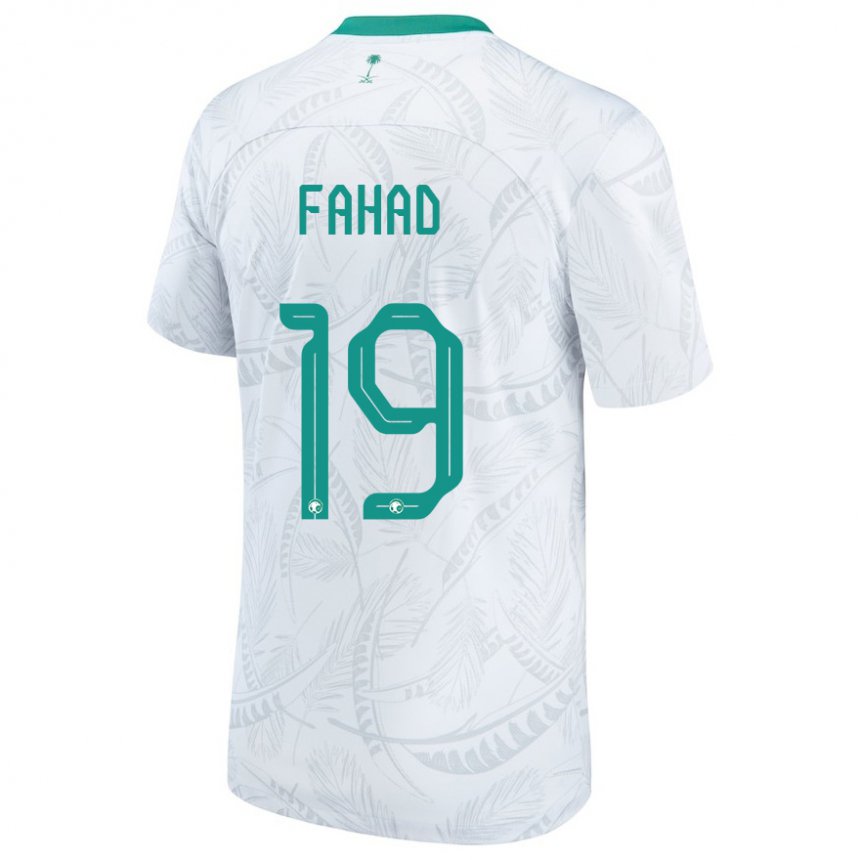 Kinder Saudi-arabische Fahad Al Muwallad #19 Weiß Heimtrikot Trikot 22-24 T-shirt Belgien