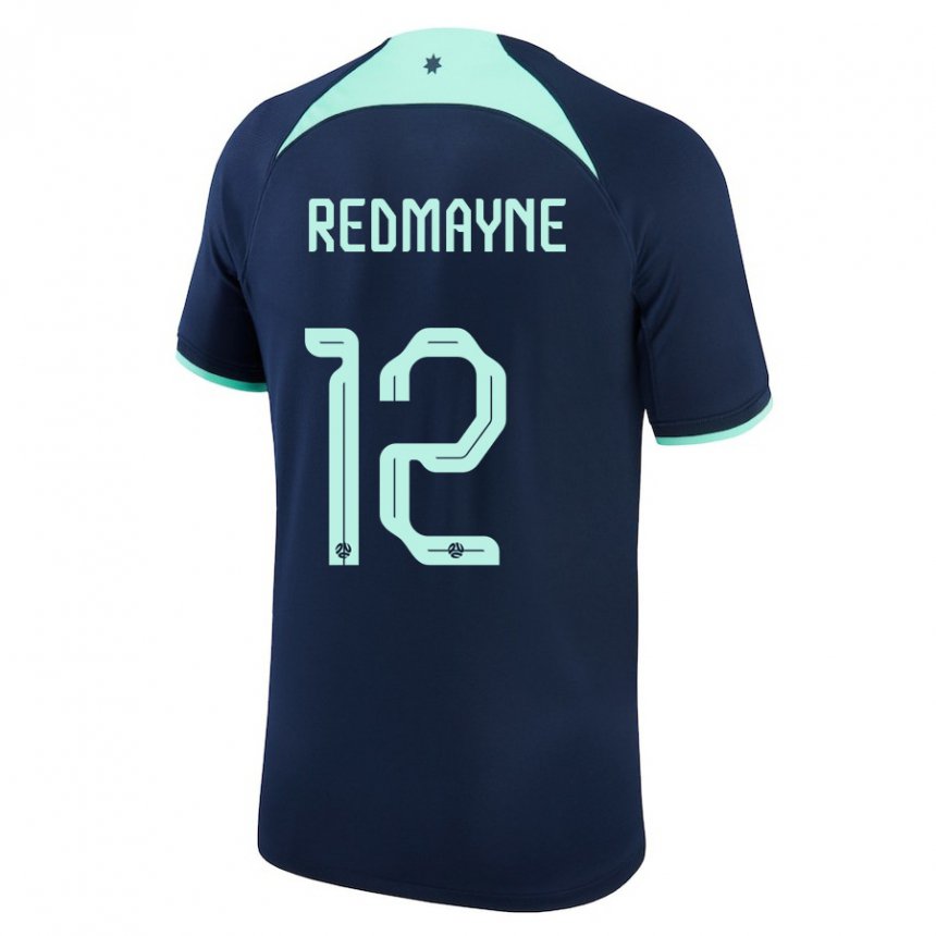 Enfant Maillot Australie Andrew Redmayne #12 Bleu Foncé Tenues Extérieur 22-24 T-shirt Belgique
