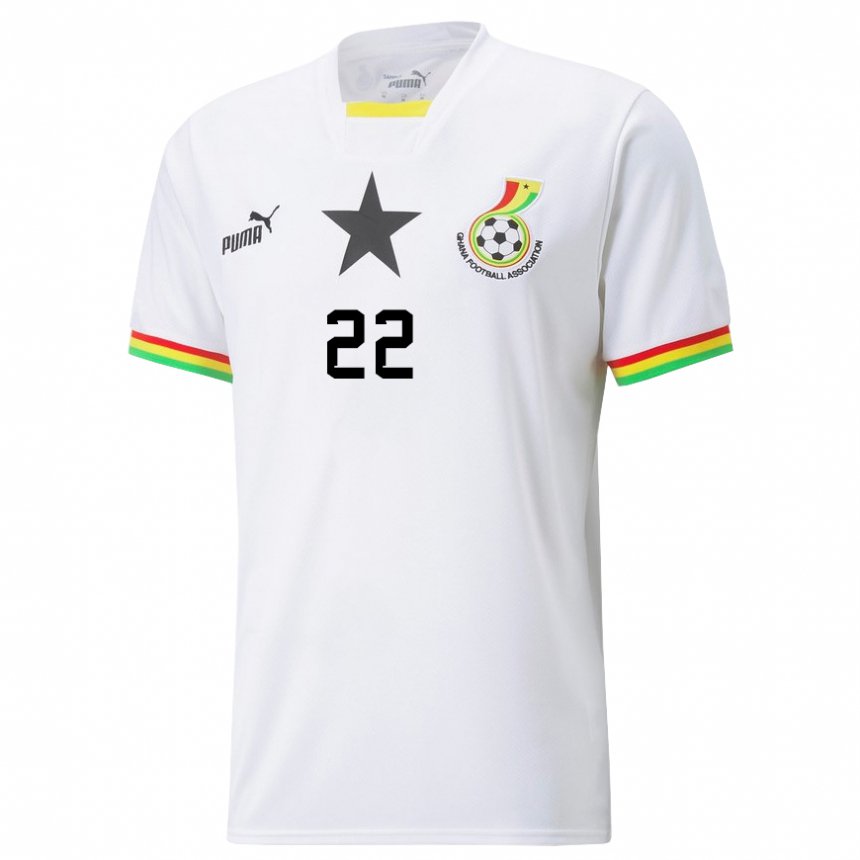 Heren Ghanees Kamaldeen Sulemana #22 Wit Thuisshirt Thuistenue 22-24 T-shirt België