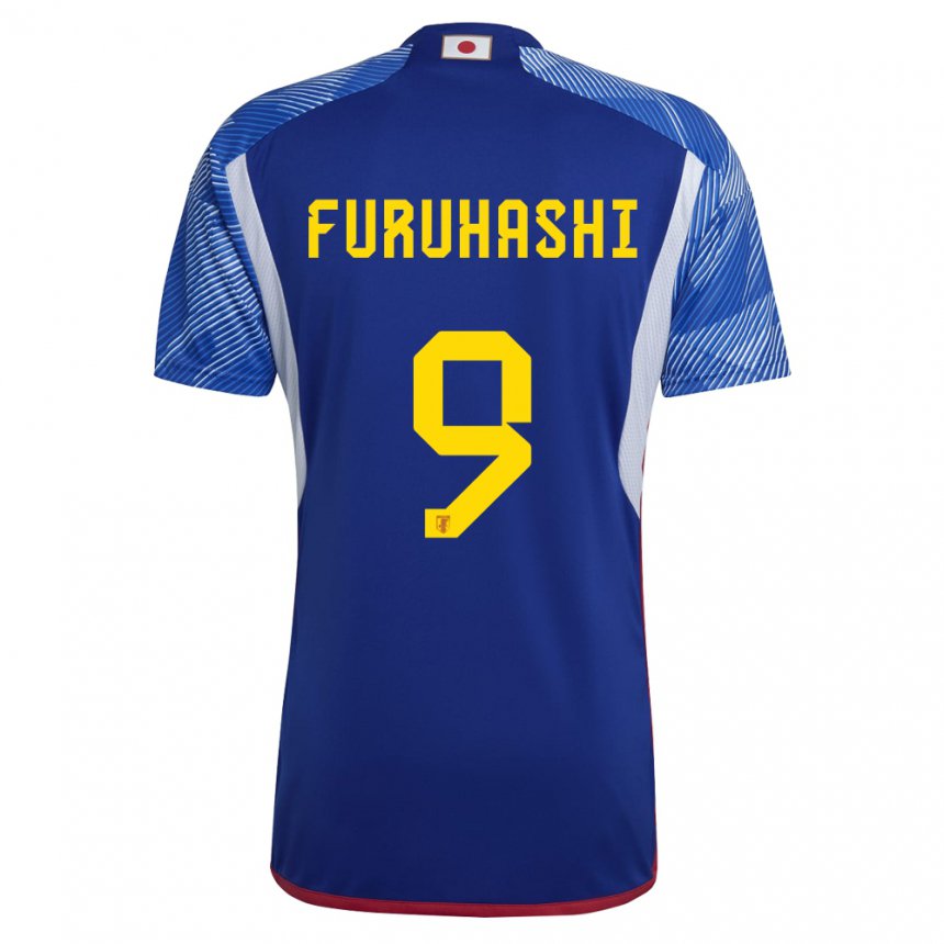 Dames Japans Kyogo Furuhashi #9 Koningsblauw Thuisshirt Thuistenue 22-24 T-shirt België