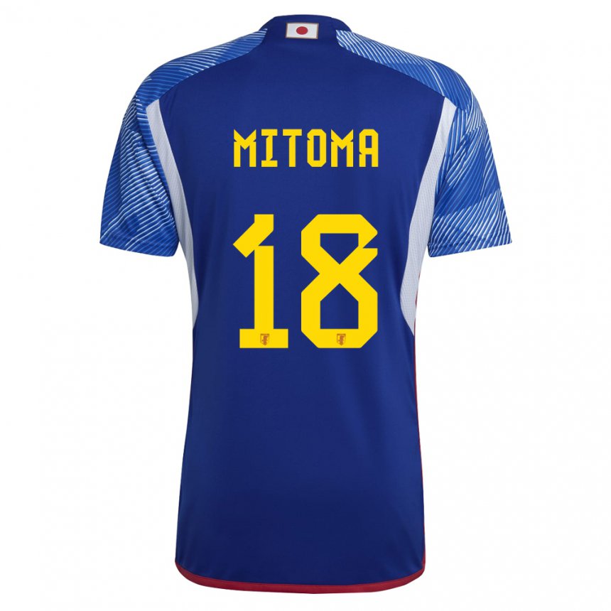 Dames Japans Kaoru Mitoma #18 Koningsblauw Thuisshirt Thuistenue 22-24 T-shirt België
