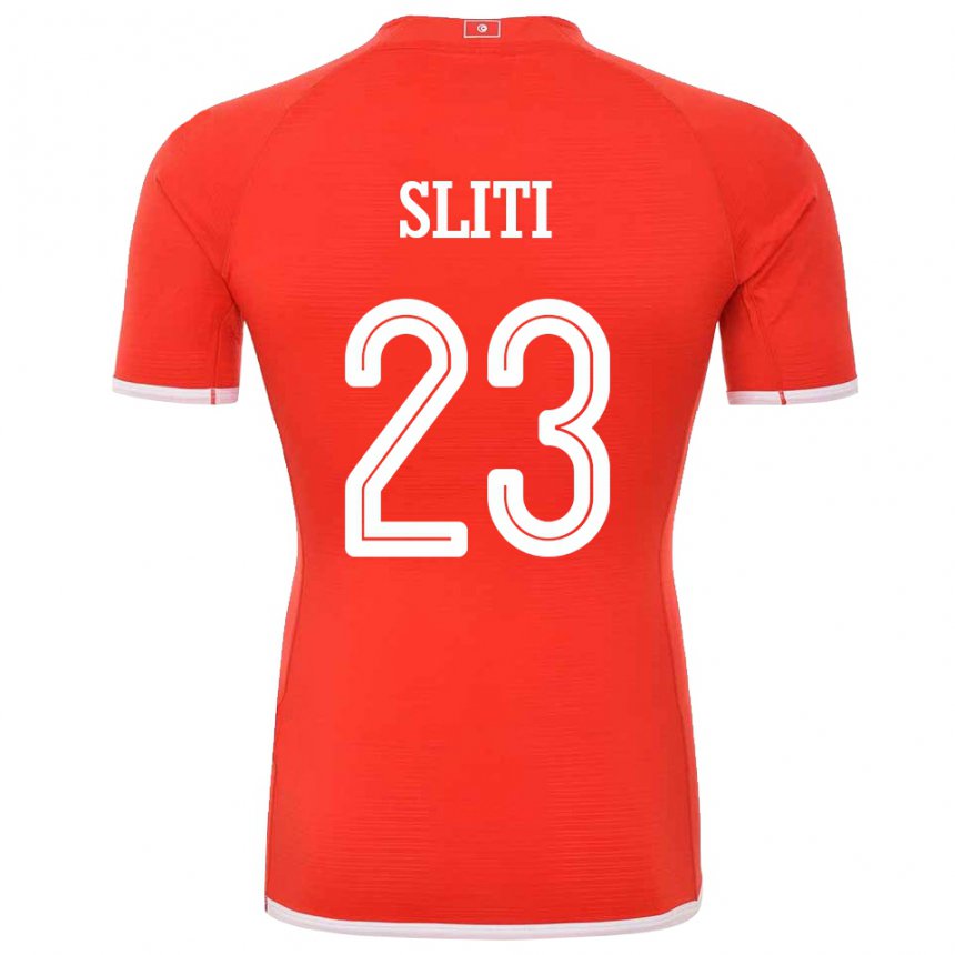Damen Tunesische Naim Sliti #23 Rot Heimtrikot Trikot 22-24 T-shirt Belgien