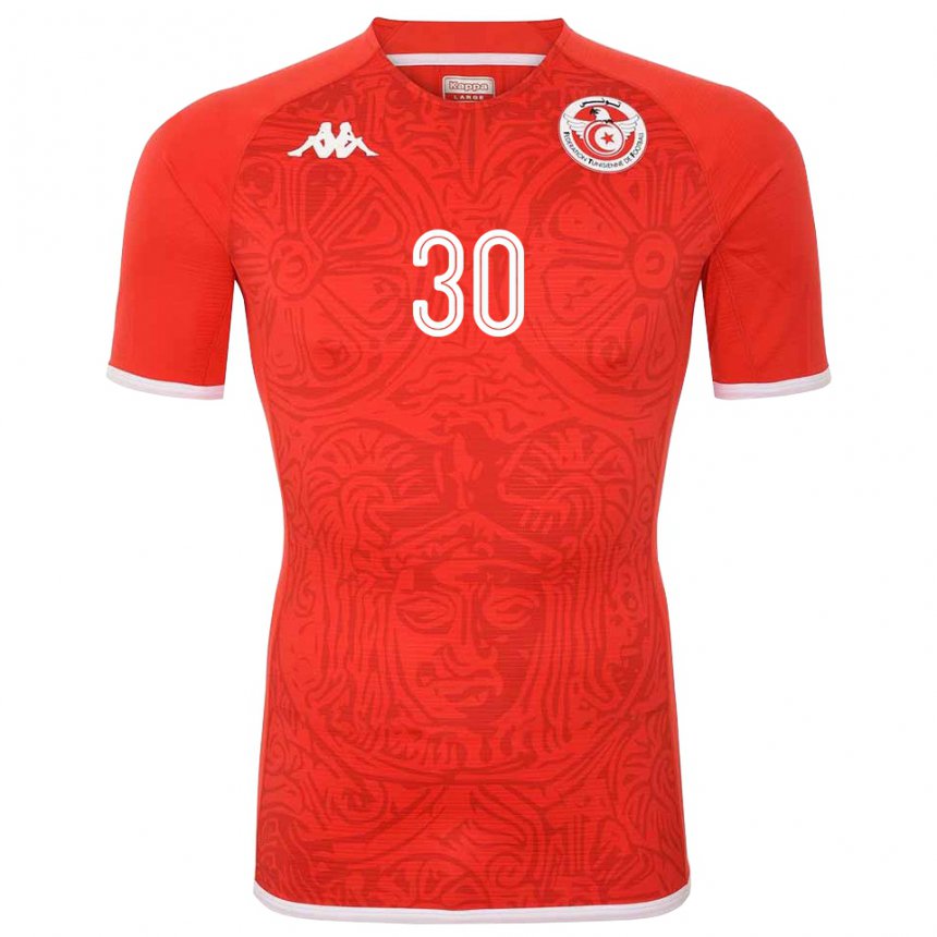 Damen Tunesische Yann Valery #30 Rot Heimtrikot Trikot 22-24 T-shirt Belgien