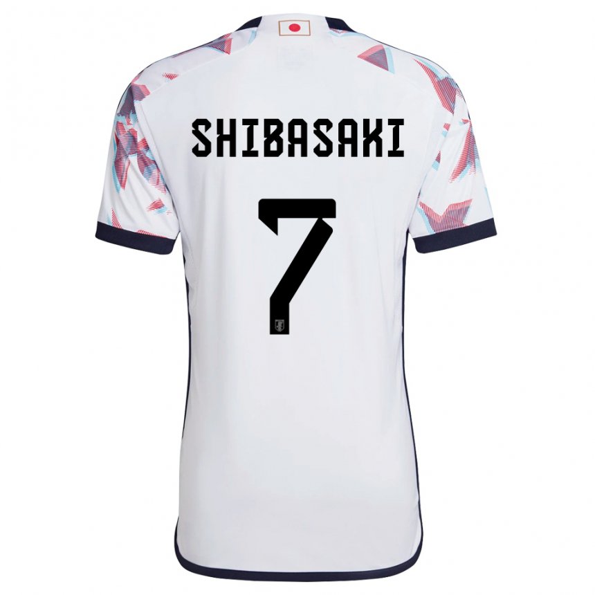 Dames Japans Gaku Shibasaki #7 Wit Uitshirt Uittenue 22-24 T-shirt België
