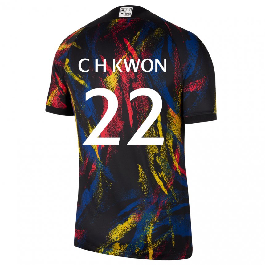 Dames Zuid-koreaans Chang-hoon Kwon #22 Veelkleurig Uitshirt Uittenue 22-24 T-shirt België