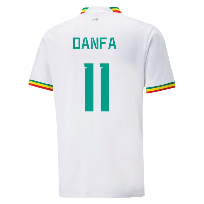 Kinderen Senegalees Mamadou Danfa #11 Wit Thuisshirt Thuistenue 22-24 T-shirt België