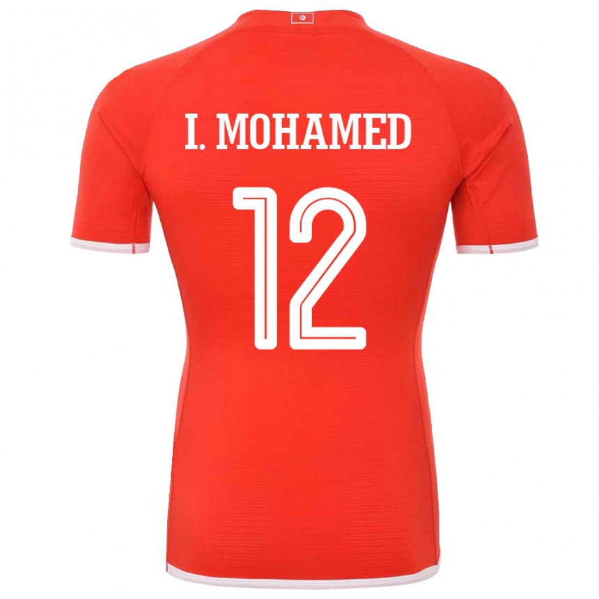 Enfant Maillot Tunisie Ibtissem Ben Mohamed #12 Rouge Tenues Domicile 22-24 T-shirt Belgique
