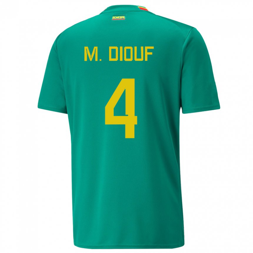 Kinderen Senegalees Mame Diarra Diouf #4 Groente Uitshirt Uittenue 22-24 T-shirt België