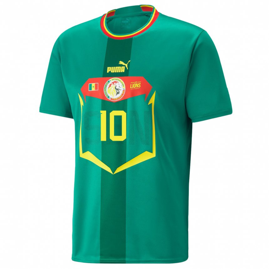 Enfant Maillot Sénégal Ndeye Awa Diakhate #10 Vert Tenues Extérieur 22-24 T-shirt Belgique