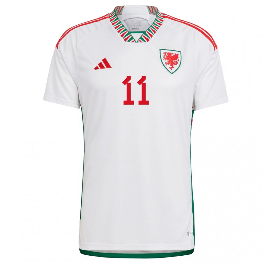 Kinderen Welsh Natasha Harding #11 Wit Uitshirt Uittenue 22-24 T-shirt België