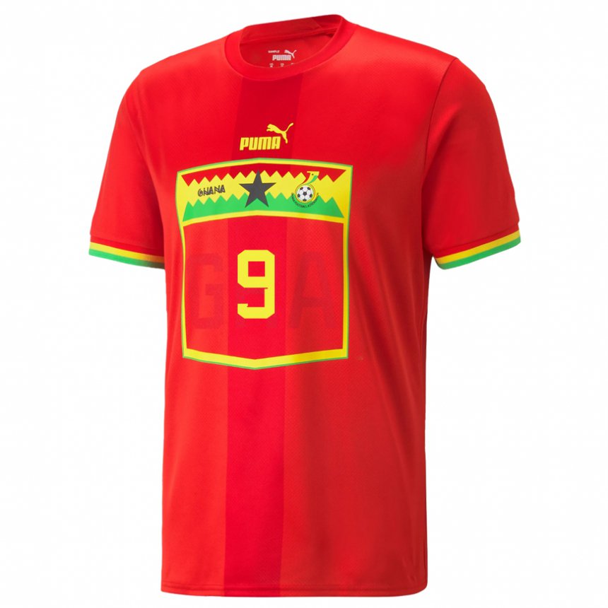 Enfant Maillot Ghana Vivian Adjei #9 Rouge Tenues Extérieur 22-24 T-shirt Belgique