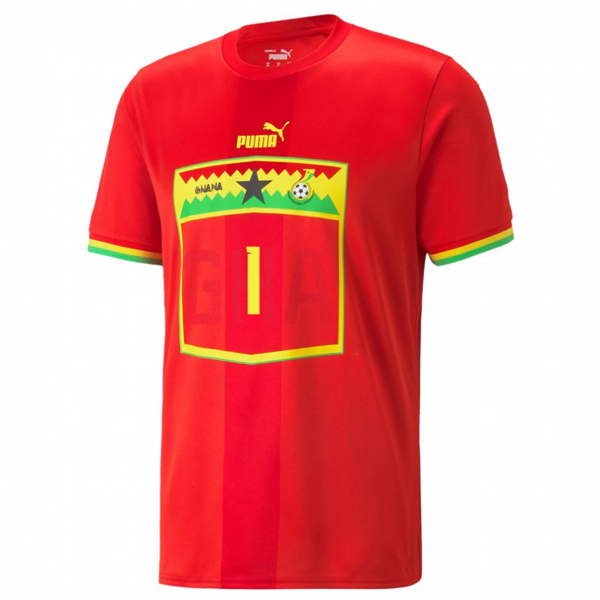 Heren Ghanees Gregory Obeng Sekyere #1 Rood Uitshirt Uittenue 22-24 T-shirt België