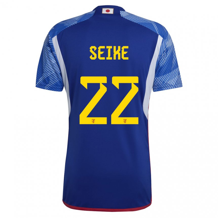 Dames Japans Kiko Seike #22 Koningsblauw Thuisshirt Thuistenue 22-24 T-shirt België