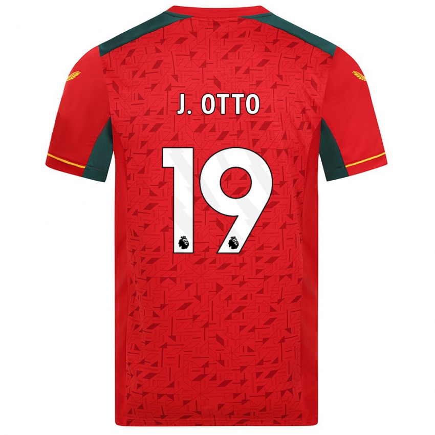 Kinder Jonny Otto #19 Rot Auswärtstrikot Trikot 2023/24 T-Shirt Belgien