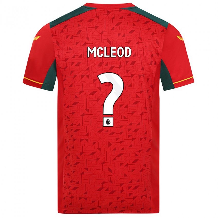 Kinder Ethan Mcleod #0 Rot Auswärtstrikot Trikot 2023/24 T-Shirt Belgien