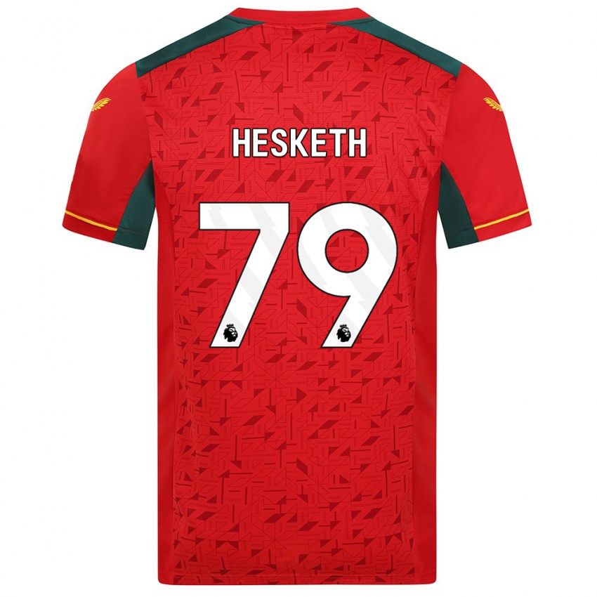 Kinderen Owen Hesketh #79 Rood Uitshirt Uittenue 2023/24 T-Shirt België