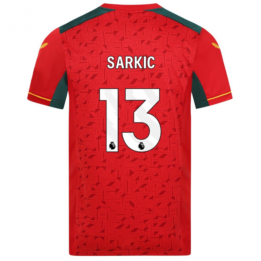 Kinderen Matija Sarkic #13 Rood Uitshirt Uittenue 2023/24 T-Shirt België