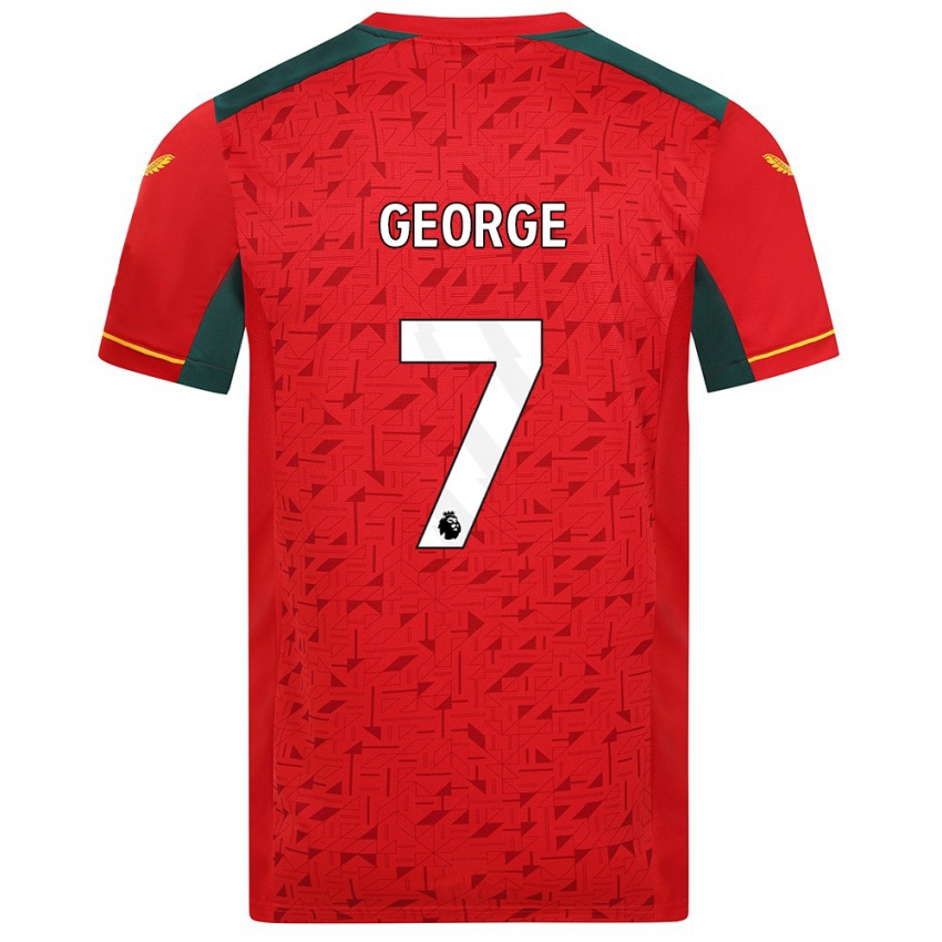 Kinder Tammi George #7 Rot Auswärtstrikot Trikot 2023/24 T-Shirt Belgien