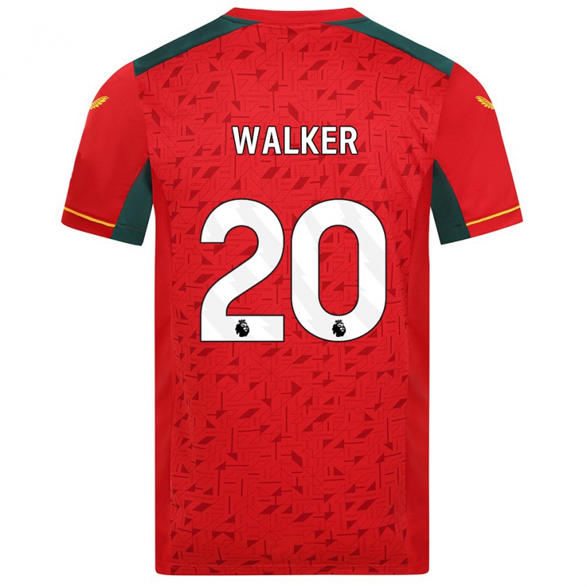 Kinder Lowri Walker #20 Rot Auswärtstrikot Trikot 2023/24 T-Shirt Belgien