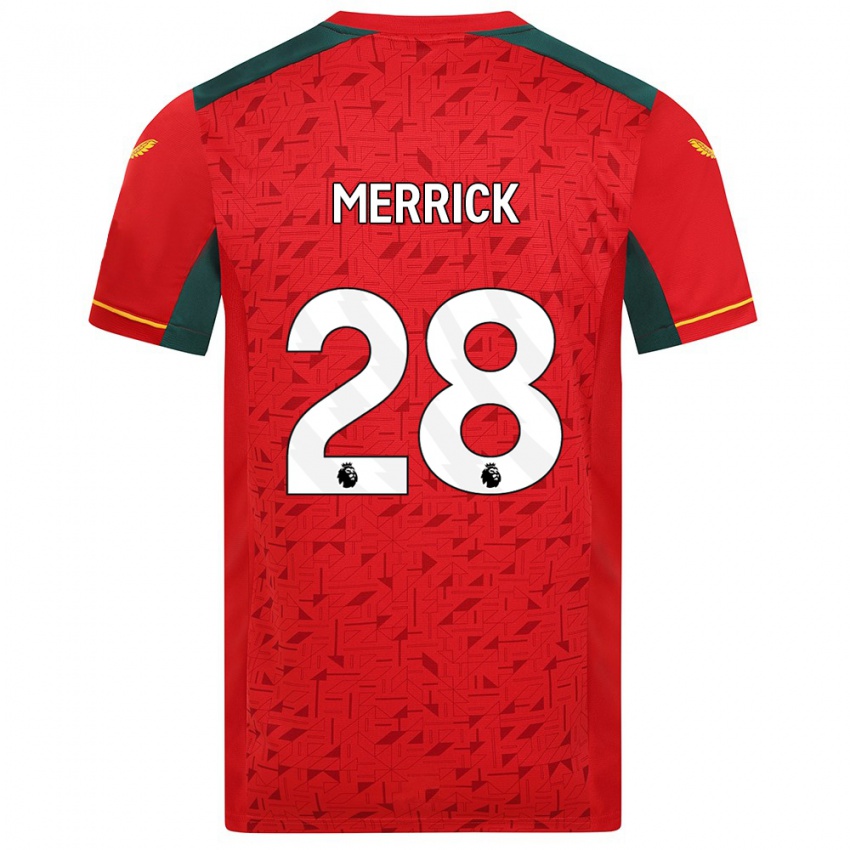 Kinder Beth Merrick #28 Rot Auswärtstrikot Trikot 2023/24 T-Shirt Belgien