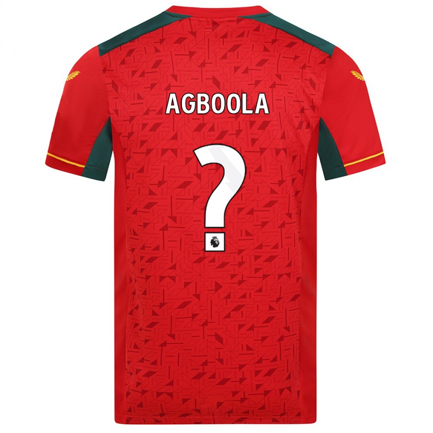 Kinder Michael Agboola #0 Rot Auswärtstrikot Trikot 2023/24 T-Shirt Belgien