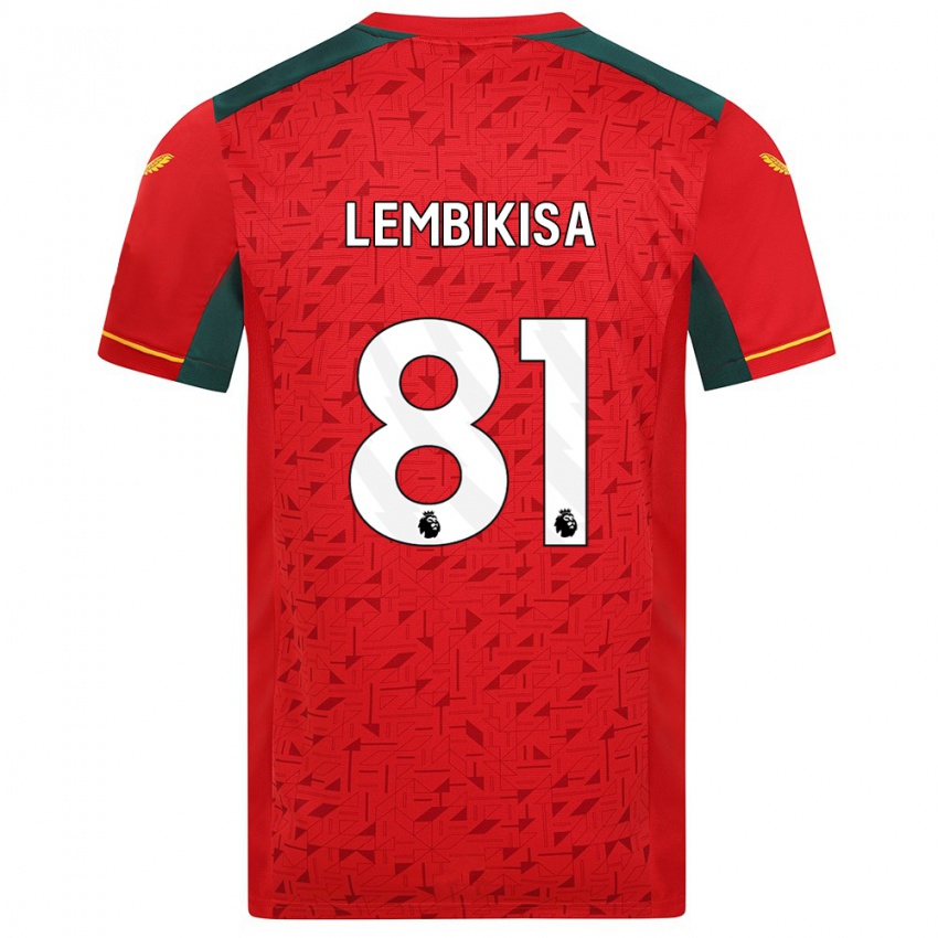 Kinder Dexter Lembikisa #81 Rot Auswärtstrikot Trikot 2023/24 T-Shirt Belgien