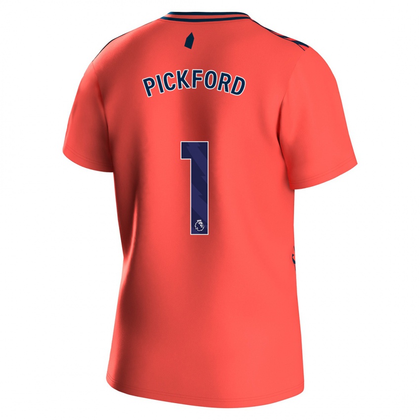 Kinderen Pickford #1 Koraal Uitshirt Uittenue 2023/24 T-Shirt België