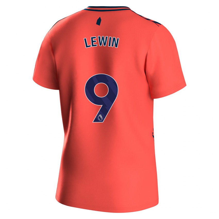 Kinderen Dominic Calvert-Lewin #9 Koraal Uitshirt Uittenue 2023/24 T-Shirt België