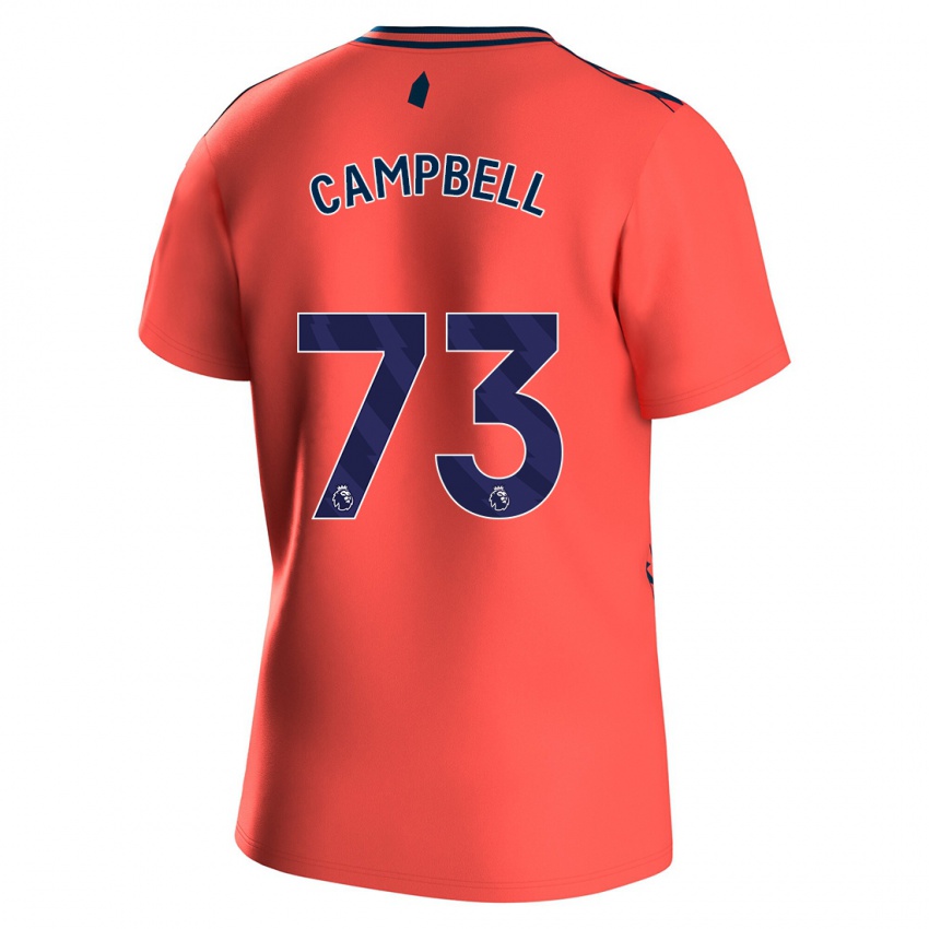Kinderen Elijah Campbell #73 Koraal Uitshirt Uittenue 2023/24 T-Shirt België