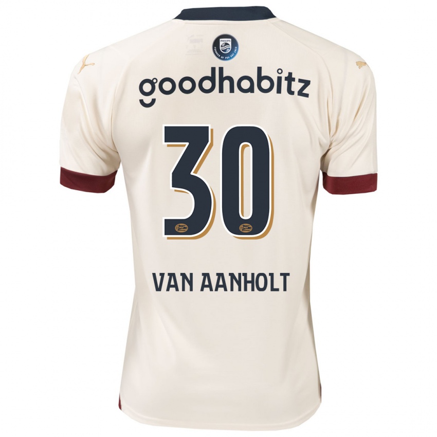 Kinderen Patrick Van Aanholt #30 Gebroken Wit Uitshirt Uittenue 2023/24 T-Shirt België
