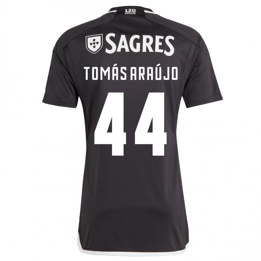 Kinderen Tomás Araújo #44 Zwart Uitshirt Uittenue 2023/24 T-Shirt België