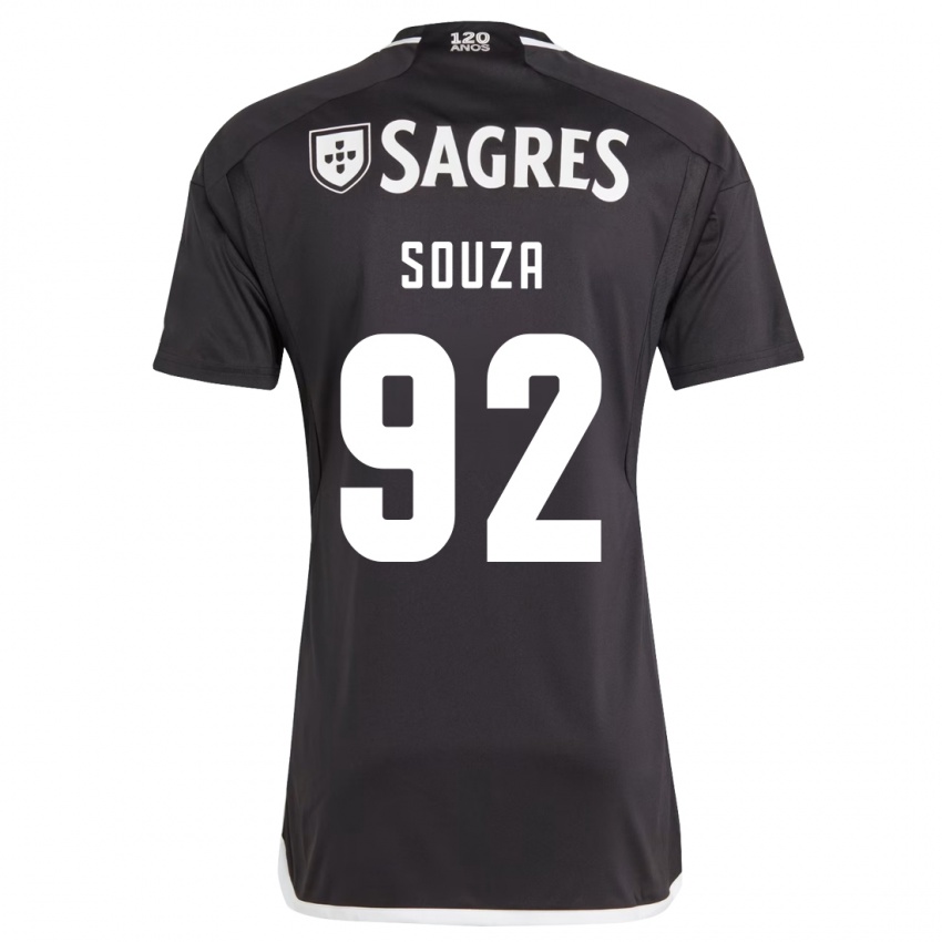 Kinderen Pedro Souza #92 Zwart Uitshirt Uittenue 2023/24 T-Shirt België