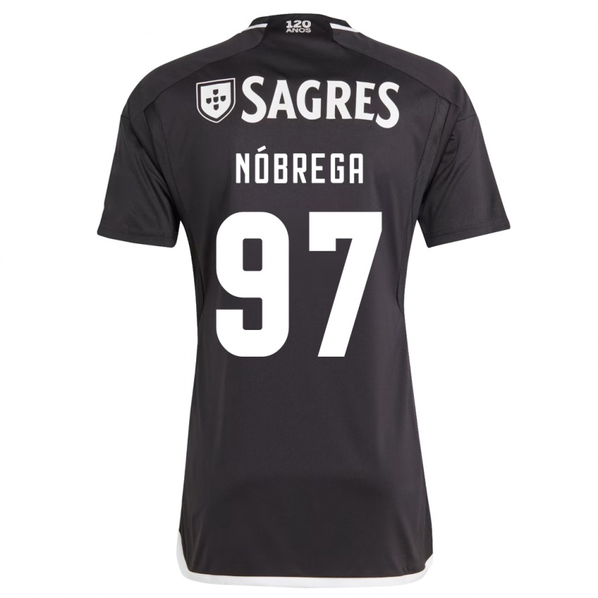 Kinderen Ricardo Nóbrega #97 Zwart Uitshirt Uittenue 2023/24 T-Shirt België