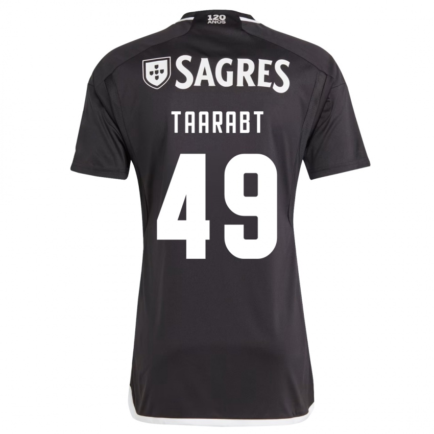 Kinderen Adel Taarabt #49 Zwart Uitshirt Uittenue 2023/24 T-Shirt België