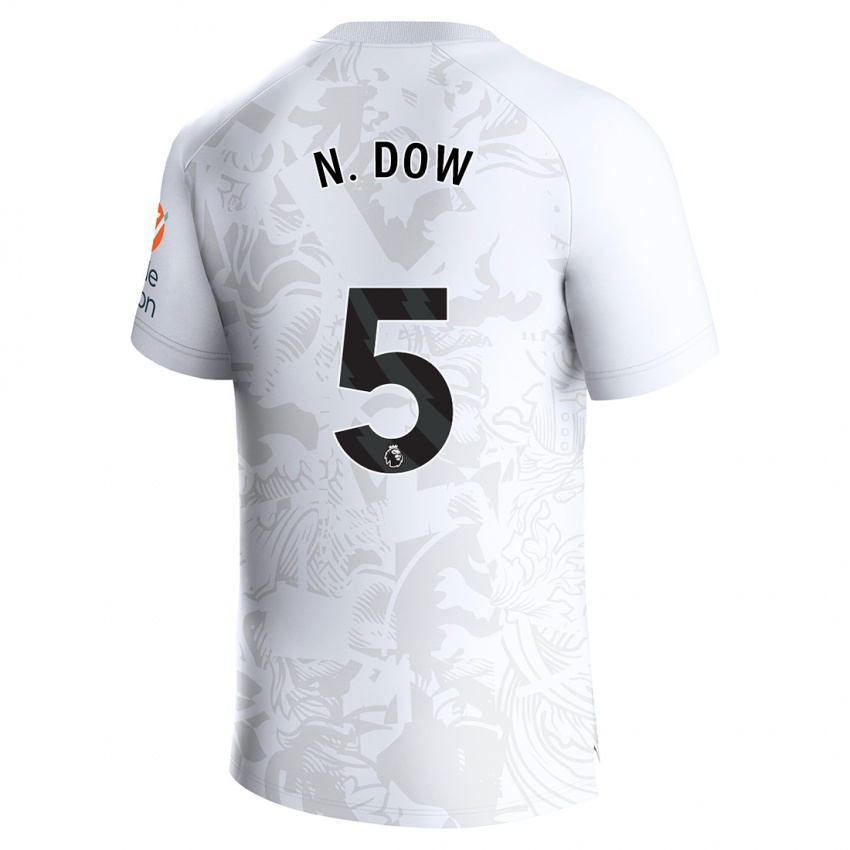 Herren Elisha N'dow #5 Weiß Auswärtstrikot Trikot 2023/24 T-Shirt Belgien