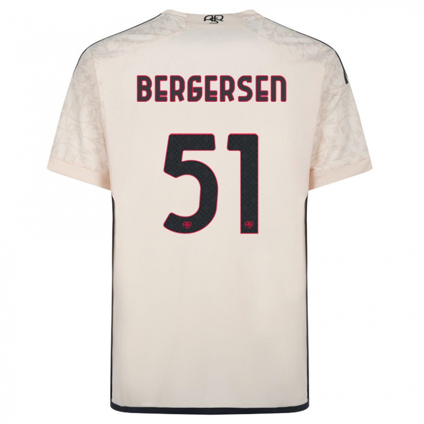 Heren Mina Bergersen #51 Gebroken Wit Uitshirt Uittenue 2023/24 T-Shirt België