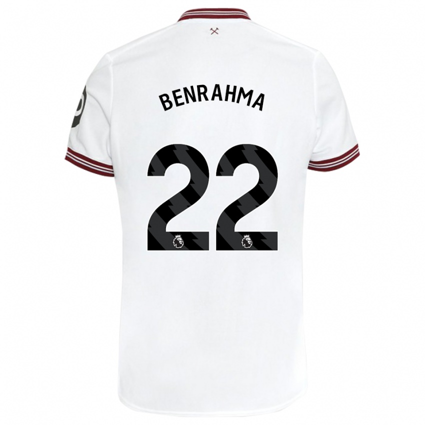 Dames Said Benrahma #22 Wit Uitshirt Uittenue 2023/24 T-Shirt België