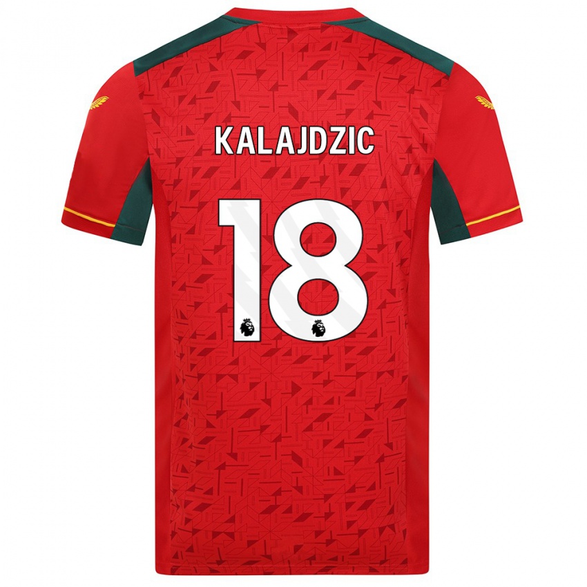 Dames Sasa Kalajdzic #18 Rood Uitshirt Uittenue 2023/24 T-Shirt België