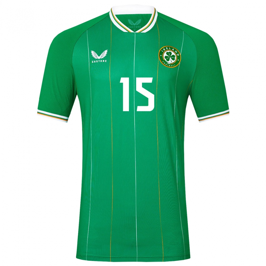 Kinderen Ierland Kyle Fitzgerald #15 Groente Thuisshirt Thuistenue 24-26 T-Shirt België