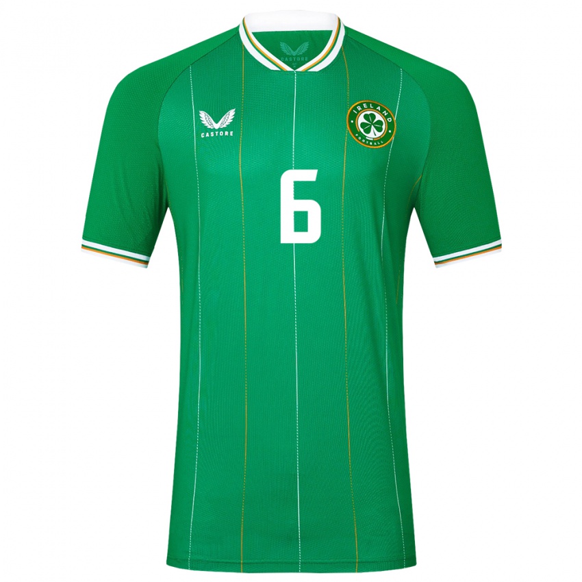 Kinderen Ierland Luke O'donnell #6 Groente Thuisshirt Thuistenue 24-26 T-Shirt België