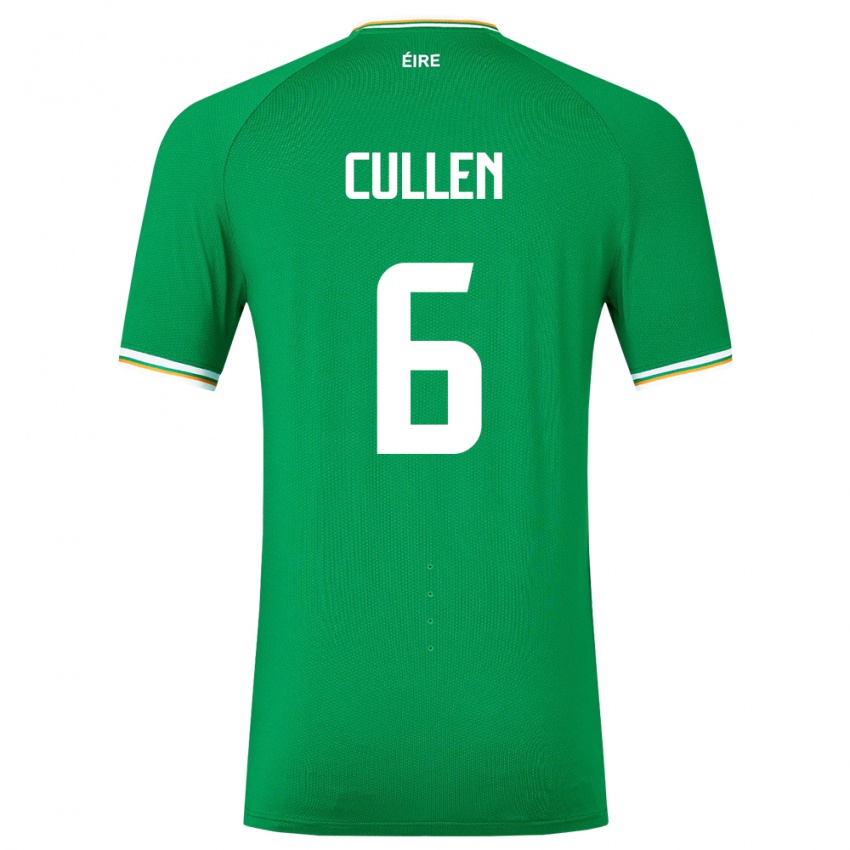 Kinderen Ierland Josh Cullen #6 Groente Thuisshirt Thuistenue 24-26 T-Shirt België