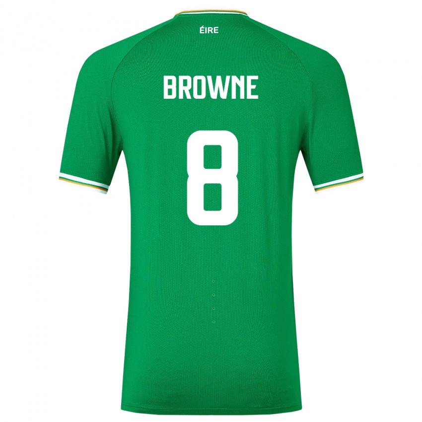 Kinderen Ierland Alan Browne #8 Groente Thuisshirt Thuistenue 24-26 T-Shirt België