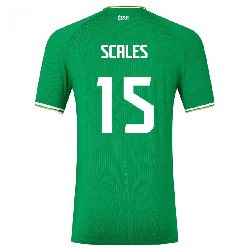 Kinderen Ierland Liam Scales #15 Groente Thuisshirt Thuistenue 24-26 T-Shirt België