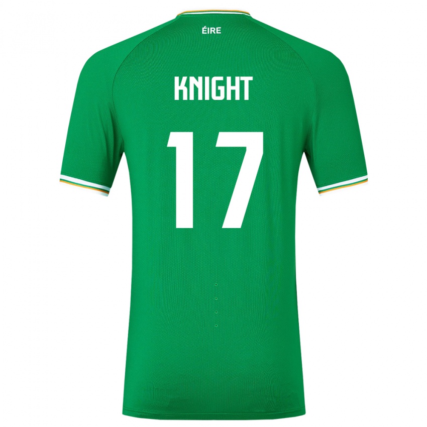 Kinderen Ierland Jason Knight #17 Groente Thuisshirt Thuistenue 24-26 T-Shirt België