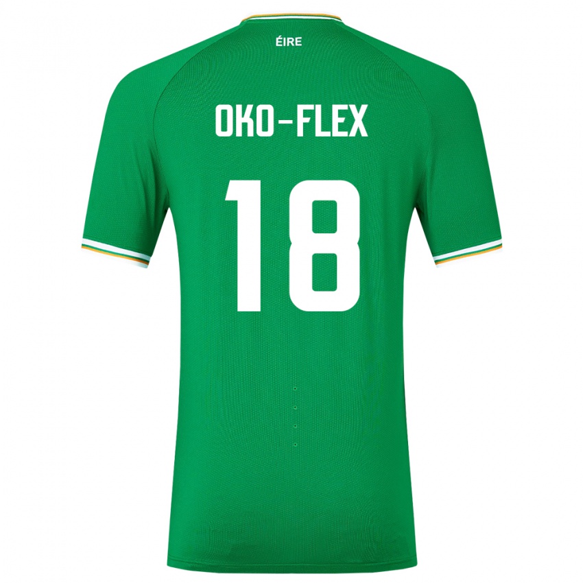 Kinderen Ierland Armstrong Oko-Flex #18 Groente Thuisshirt Thuistenue 24-26 T-Shirt België