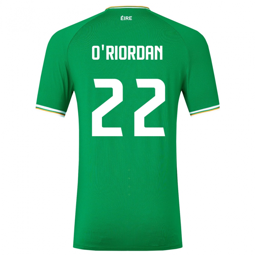 Kinderen Ierland Connor O'riordan #22 Groente Thuisshirt Thuistenue 24-26 T-Shirt België