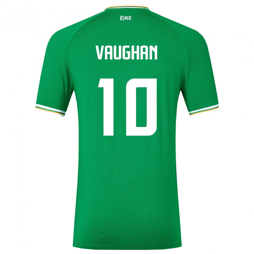 Kinderen Ierland Harry Vaughan #10 Groente Thuisshirt Thuistenue 24-26 T-Shirt België