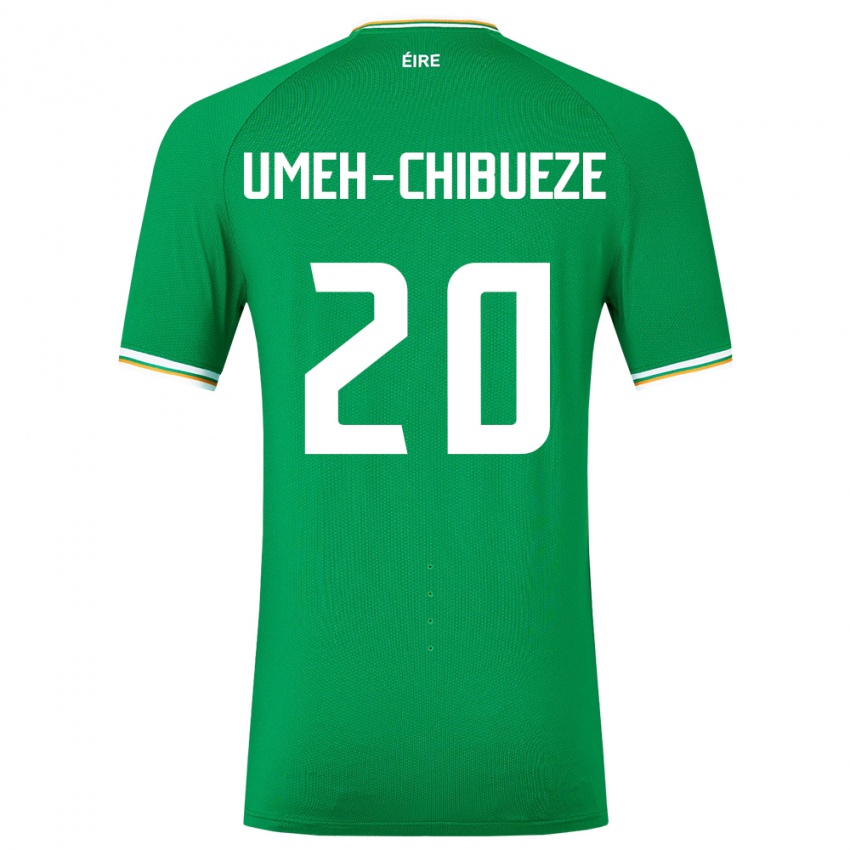 Kinderen Ierland Franco Umeh-Chibueze #20 Groente Thuisshirt Thuistenue 24-26 T-Shirt België