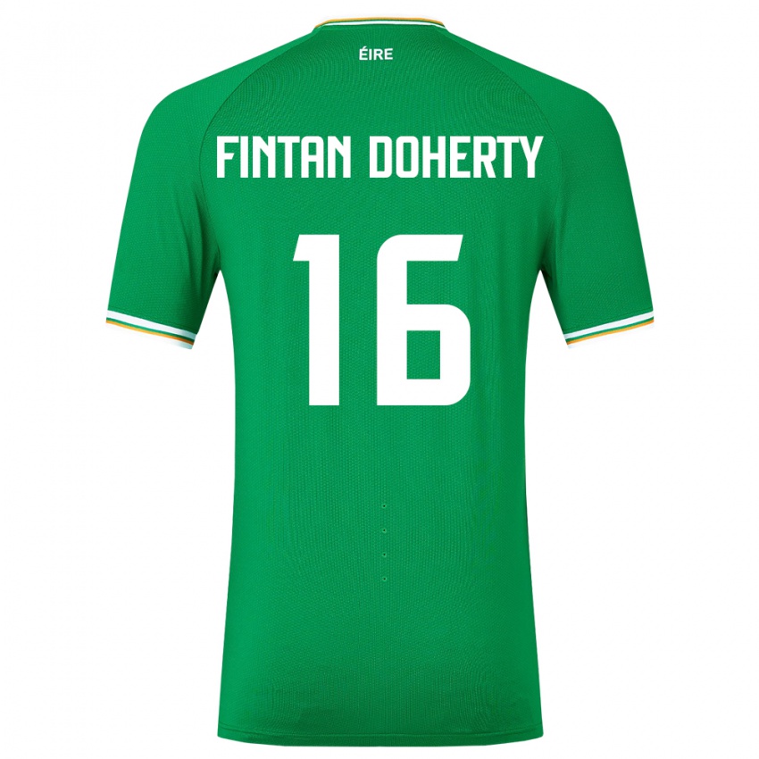 Kinderen Ierland Fintan Doherty #16 Groente Thuisshirt Thuistenue 24-26 T-Shirt België